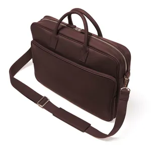 Bolso grande de cuero auténtico marroquí para hombre, bolsa de viaje de negocios, duradero, para ordenador portátil, venta al por mayor