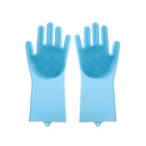 Gants de lavage de vaisselle en silicone antidérapants, anti-chaleur et imperméables pour le nettoyage de la cuisine - Product Image 4