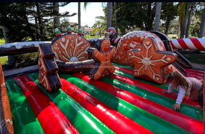 Jeu interactif gonflable unique d'homme de pain d'épice de Noël avec la conformité de la CE EN14960 - Product Image 4