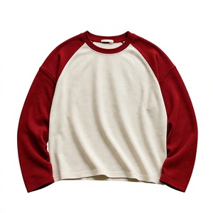 Pull tricoté à manches raglan pour homme, col rond, couleur unie, décontracté, coupe classique, bleu, noir, haut à manches longues - Product Image 6