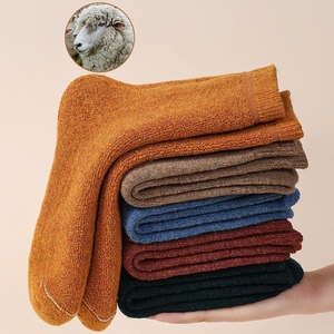 Nouvelle Arrivée Chaussettes Guêtres Unies en Laine Mérinos sans Pieds au-dessus de la Cheville pour Filles et Femmes, Chaudes pour l'Hiver, Usage Quotidien - Product Image 2