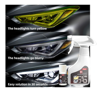 Kit de polissage de phares automobiles OEM 180 ml + 10 ml, marque privée, nettoyant pour phares anciens, spray de lavage, marque OGAS, garantie 3 ans