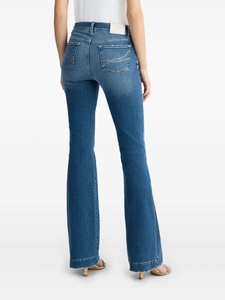 Pantalon en jean en denim de haute qualité pour femmes taille haute évasé respirant Style Vintage coupe ajustée délavé pour toute la taille solide - Product Image 3