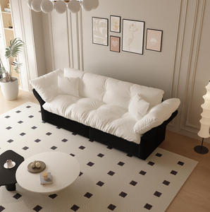 Canapé-lit Queen 3-en-1 convertible et inclinable, rembourrage en velours capitonné, multifonctionnel pour salon et hôtel - Product Image 4