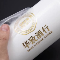 Marque de luxe personnalisée logo bougie parfum bouteille étiquette spot uv dtf autocollants transferts libby wrap autocollant pour tasses uv autocollant