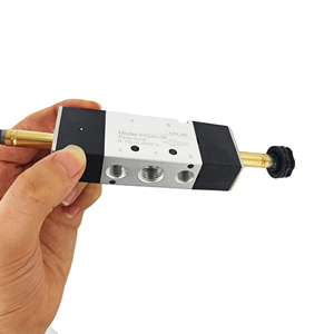 วาล์วควบคุมโซลินอยด์แบบนิวแมติก 1/4 นิ้ว 4V220-08 แบบควบคุมสองทาง 0.15~0.8Mpa - Product Image 6