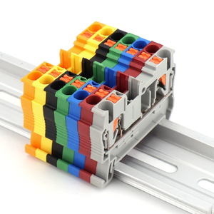 Pt2.5 khối thiết bị đầu cuối mùa xuân nạp công cụ miễn phí cài đặt cho 2.5mm ² dây nhựa công nghiệp PC Plug-in Din Rail - Product Image 2