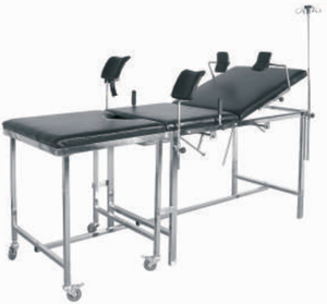 Mesa de examen obstétrico <span class=keywords><strong>y</strong></span> ginecológico estilo acero Hochey Precio de cama de Hospital médico - Product Image 4