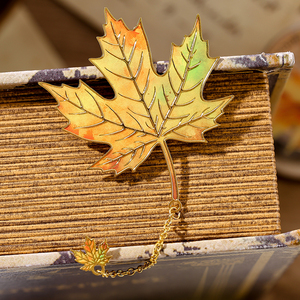 Marcapáginas Metálicos con Diseño de Hojas Vintage, Elegantes Accesorios de Lectura, Regalos para Amantes de los Libros, Escritores, Profesores y Estudiantes, MOQ Bajo - Product Image 6