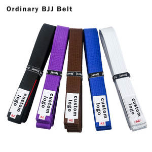 大人用BJJベルト：カスタムロゴ入りブラジリアン柔術帯 - Product Image 2