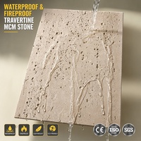 Panneaux en pierre souple artificielle Travertin SoftStone MCM pour la décoration de façades extérieures Fournisseur en gros