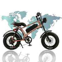 4cm gros pneu vélo électrique 7 vitesses électrique tout-terrain neige vélo batterie au Lithium neige électrique VTT double freins à disque
