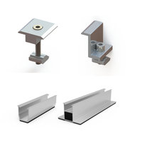 UISOLAR Collier de serrage central solaire de haute qualité 30mm 35mm, Collier de serrage d'extrémité, Installation facile, Mini rail