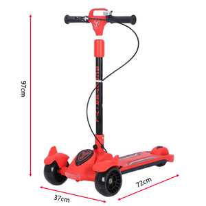 Trottinettes pliables pour enfants en plastique multiples, hauteur réglable, pliage, lumière clignotante, trottinette à 3 <span class=keywords><strong>roues</strong></span> - Product Image 5