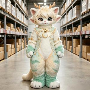 Disfraz de Mascota de Gato Tabby Marrón Personalizado, de Cuerpo Completo, Peludo y Esponjoso, Material EVA, para Hombres Adultos, Temática Navideña, para Escuelas y Campus - Product Image 6