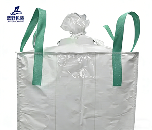 Sac Jumbo FIBC Super Sack 1500 kg d'<span class=keywords><strong>occasion</strong></span>, 1 tonne, en PP respirant, pour produits chimiques, talc, dolomite, chargement en vrac - Product Image 4
