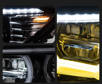Phare modifié DLW pour BMW Série 3 E90, style M5, LED bicolore, œil d'ange doré variable, ensemble de phares
