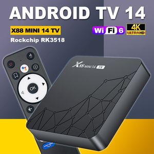 X88 Mini Android 4k TV Box Envío Gratis en China WIFI 6 Wi-Fi de Doble Banda Reproductor de Red Android 14 RK3518t Quad-Core Set-Top Box - Product Image 3