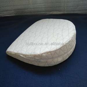 Almohada de cuña de espuma viscoelástica de lujo para embarazo con cremallera central, tejido transpirable y funda de bambú lavable, venta al por mayor - Product Image 4