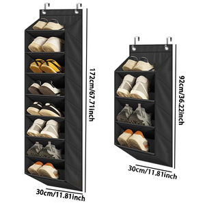 Over Door <b>Shoe</b> <b>Rack</b> 172cm 30cm Hanging Multi Layer Foldable Wall Mounted <b>Storage</b> Organizer for Sneakers High Heels Dormitory Use - Product Image 1