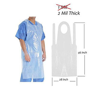 Delantal Desechable de Plástico Ajustable a la Cintura, a Prueba de Fugas y Aceite, para Laboratorio, Cantina, Panadería, OEM Personalizado - Product Image 4