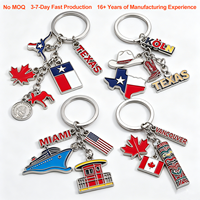 Porte-clés personnalisé en alliage de zinc, unique et tendance, idéal pour les souvenirs de voyage avec monuments et pays – Cadeau parfait