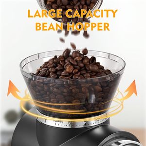 <span class=keywords><strong>Moulin</strong></span> à café conique minimaliste 160g, numérique tactile, antistatique, pour expresso, accessoire esthétique pour la maison, UE - Product Image 2