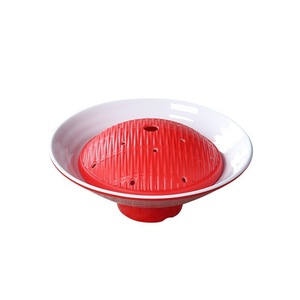 Plato de melamina Tripe Dry Ice Rojo 1515401 para uso en hoteles, comidas y fiestas - Product Image 5