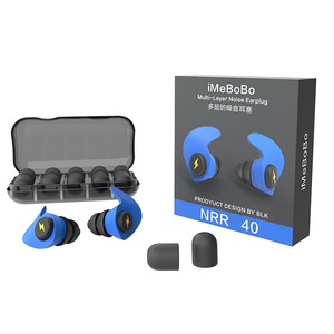 Buổi hòa nhạc bơi có thể điều chỉnh nút tai tiếng ồn bên an toàn tùy chỉnh cao cấp Silicone nút tai trường hợp cho du lịch ngủ - Product Image 5