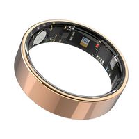 Anello Intelligente AI Personalizzato con Monitoraggio della Frequenza Cardiaca, Ossigeno nel Sangue e Pressione, Tracciamento del Sonno, Fitness Tracker e Custodia di Ricarica