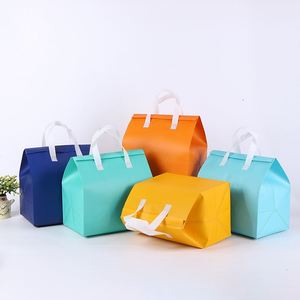 Sac isotherme personnalisé avec logo, motif dessin animé, en non-tissé recyclé, avec panneau solaire en aluminium pour le déjeuner et le rangement - Product Image 1