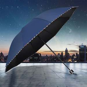 Paraguas Plegable para Hombre y Mujer con 10 Varillas, Borde Simple, Protección Solar y contra la Lluvia, con Función de Protección UV - Product Image 2