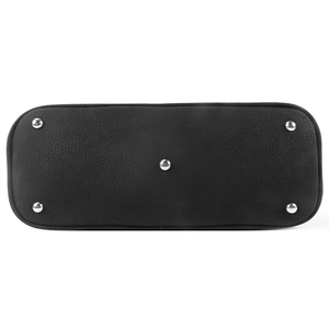 Custom Black PU Leather Women's Original Brand <b>Handbag</b> with Detachable Shoulder Strap and Zipper Design - Product Image 5