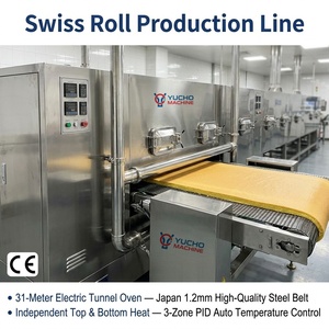 Línea de Producción de Bizcochos Esponjosos Industrial Personalizada YUCHO de 100-500 kg/h con Sistema de Aireación de Precisión para Bizcochos <span class=keywords><strong>Jaffa</strong></span> y Bizcochos Enrollados - Product Image 4