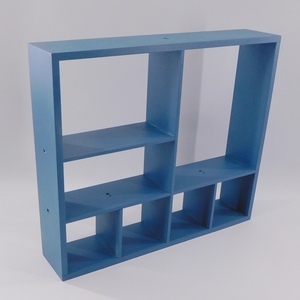 Étagère murale en bois multi-compartiments pour plantes, présentoir <span class=keywords><strong>cube</strong></span> avec design Art Déco et fonction de suspension pour vase mural - Product Image 4