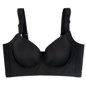 Sujetador inalámbrico Solf de talla grande, con soporte completo y espalda ancha, lencería suave, tipo halter, ultrafino y transpirable para mujer - Product Image 1