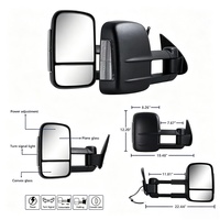 Ensemble de rétroviseurs latéraux modifiés pour Toyota Hilux Revo N80 2016+ Camion Remorque