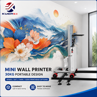 Mesin Printer Dinding Vertikal Mini 30KG Desain Portabel Pilihan Printhead XP600 I1600 I3200 untuk Pencetakan Mural Komersial