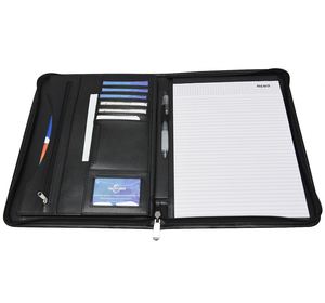 แฟ้มใส่เอกสารหนัง PU แบบซิป FX A4 พร้อมช่องใส่บัตร - Product Image 1