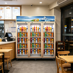 Refrigerador Comercial con Puerta de Vidrio Premium para Bebidas <span class=keywords><strong>Coca</strong></span> <span class=keywords><strong>Cola</strong></span>, de <span class=keywords><strong>2</strong></span>-8 grados centígrados ℃   Vitrina - Product Image 1