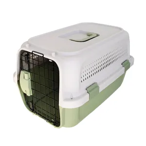 Washable cat dog carrier house top skylight design detachable pet outdoor travel aviation box
