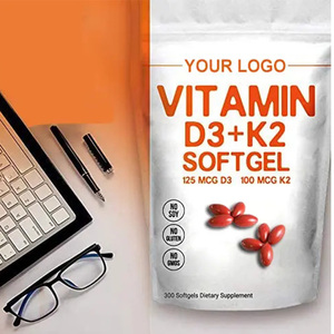 Capsule di Softgels Formula personalizzata vegano vitamina D3 K2 5000IU supportano la salute del tuo cuore - Product Image 2