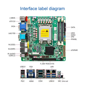 A610M1 Mini <span class=keywords><strong>ITX</strong></span> Servidor Placa Mãe 12/13/14 Gen LGA1700 Rede Dupla 6 Serial H610 Intel SATA Integrada Memória <span class=keywords><strong>DDR4</strong></span> Novo - Product Image 3