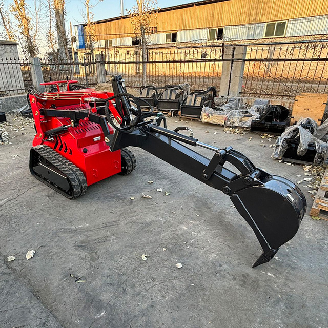 Free Shipping Skid Steer Loader Mini CE EPA Mini Skid Steer Loader with All Attachments and Gasoline Engine
