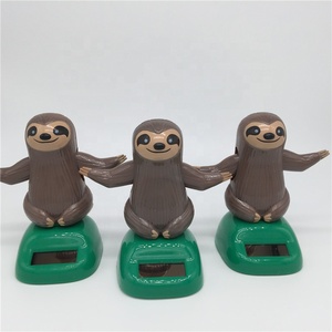 Wholesale Solar Energy Sloth <strong>Swing</strong> Ornaments Car Accessories Creative PVC Cartoon <strong>Doll</strong> Custom Gifts - Product Image 5