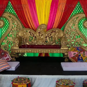 Colchón de madera Shobha Jain Impex para bodas musulmanas, noche de Heena, escenario de Sangeet, hecho en Delhi, India - Product Image 3