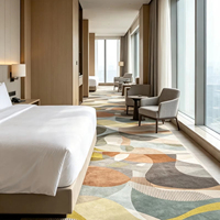 Fabricant direct de moquettes murales pour chambres d'hôtel, ignifuges, insonorisantes, motifs personnalisés, échantillon gratuit, coopération en gros