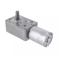 Moteur à vis sans fin DC Couple élevé 3kg.cm 12kg.cm Engrenage électrique réversible avec boîte de vitesses à arbre de sortie central 46*32MM
