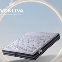 Matelas VONLIVA personnalisé, hybride, confortable, à ressorts ensachés, avec mousse à mémoire de forme, taille King, garantie 10 ans