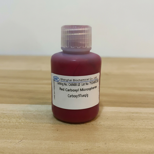Microsphères de polystyrène colorées avec groupe carboxyle, rouge, vert, bleu, bonne dispersion pour la détection en laboratoire - Product Image 1